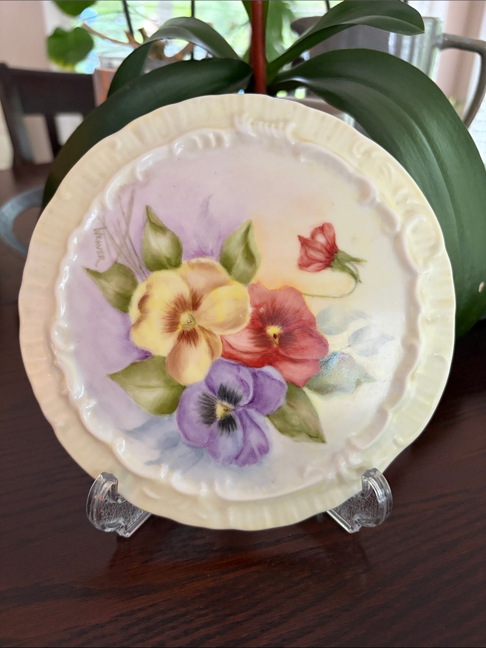 Floral Decorative Plate - Multicolor